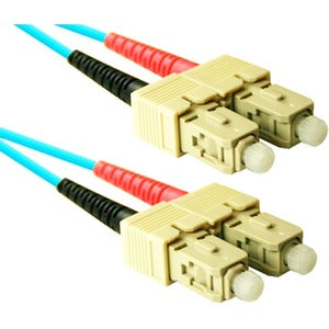 ENET 20M SC/SC Duplex Multimode 50/125 10Gb OM4 or Better Aqua Fiber Patch Cable 20 meter SC-SC Individually Tested SC2-OM4-20M-ENC