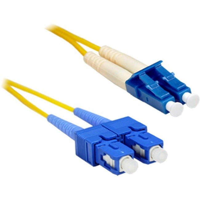 ENET 30M SC/LC Duplex Single-mode 9/125 OS2 or Better Yellow Fiber Patch Cable 30 meter SC-LC Individually Tested SCLC-OS2P-30M-ENC