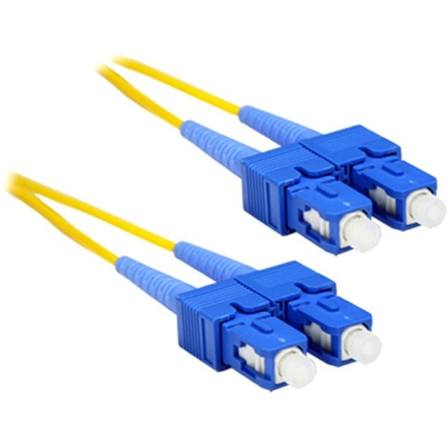 ENET 4M SC/SC Duplex Single-mode 9/125 OS1 or Better Yellow Fiber Patch Cable 4 meter SC-SC Individually Tested SC2-SM-4M-ENC