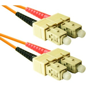 ENET 6M SC/SC Duplex Multimode 62.5/125 OM1 or Better Orange Fiber Patch Cable 6 meter SC-SC Individually Tested SC2-6M-ENC