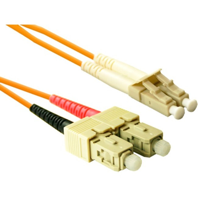 ENET 8M SC/LC Duplex Multimode 50/125 OM2 or Better Orange Fiber Patch Cable 8 meter SC-LC Individually Tested SCLC-50-8M-ENC