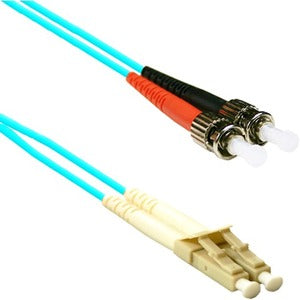 ENET 8M ST/LC Duplex Multimode 50/125 10Gb OM3 or Better Aqua Fiber Patch Cable 8 meter ST-LC Individually Tested STLC-10G-8M-ENC