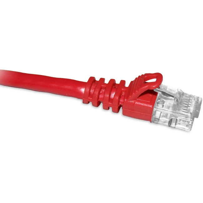 ENET CAT6 550MHz Shielded Patch Cable w/Boots - Red 50FT C6-SHRD-50-ENC