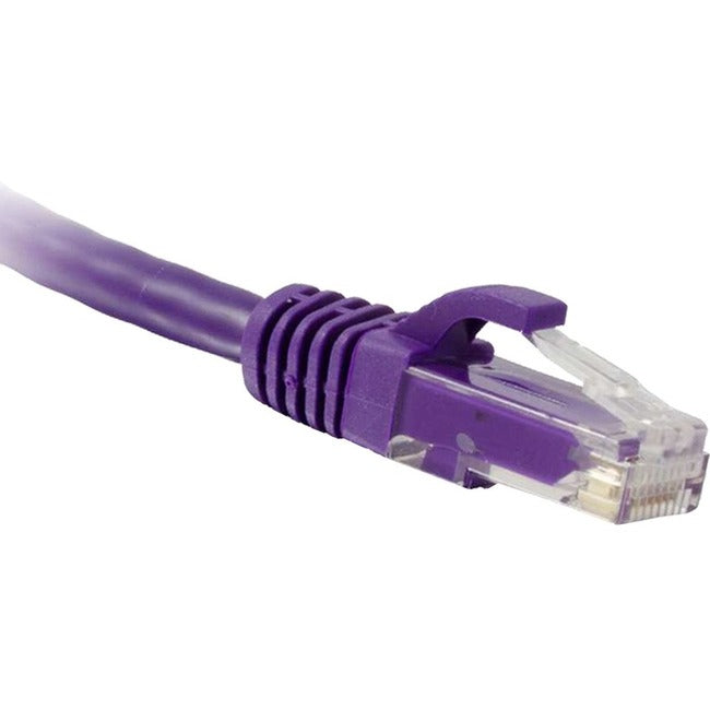 ENET Cat5e Purple 20 Foot Patch Cable with Snagless Molded Boot (UTP) High-Quality Network Patch Cable RJ45 to RJ45 - 20Ft C5E-PR-20-ENC