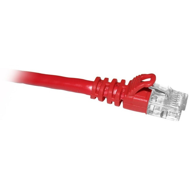 ENET Cat5e Red 2 Foot Patch Cable with Snagless Molded Boot (UTP) High-Quality Network Patch Cable RJ45 to RJ45 - 2Ft C5E-RD-2-ENC