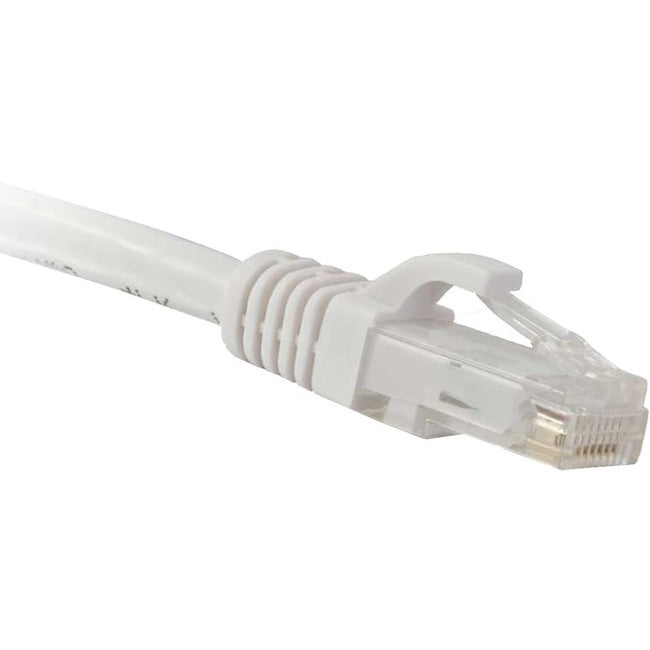ENET Cat5e White 15 Foot Patch Cable with Snagless Molded Boot (UTP) High-Quality Network Patch Cable RJ45 to RJ45 - 15Ft C5E-WH-15-ENC