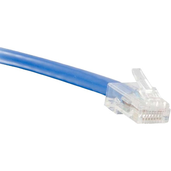 ENET Cat6 Blue 2 Foot Non-Booted (No Boot) (UTP) High-Quality Network Patch Cable RJ45 to RJ45 - 2Ft C6-BL-NB-2-ENC