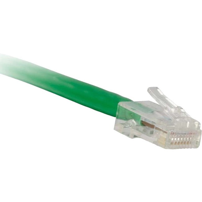 ENET Cat6 Green 1 Foot Non-Booted (No Boot) (UTP) High-Quality Network Patch Cable RJ45 to RJ45 - 1Ft C6-GN-NB-1-ENC
