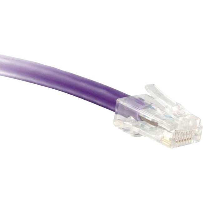 ENET Cat6 Purple 3 Foot Non-Booted (No Boot) (UTP) High-Quality Network Patch Cable RJ45 to RJ45 - 3Ft C6-PR-NB-3-ENC