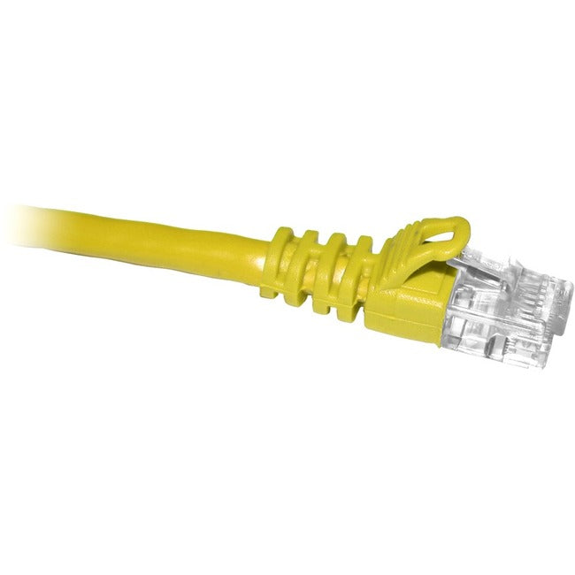 ENET Cat6 Yellow 14 Foot Patch Cable with Snagless Molded Boot (UTP) High-Quality Network Patch Cable RJ45 to RJ45 - 14Ft C6-YL-14-ENC
