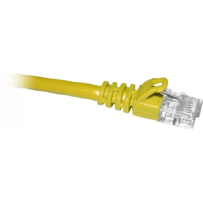 ENET Cat6 Yellow 4 Foot Patch Cable with Snagless Molded Boot (UTP) High-Quality Network Patch Cable RJ45 to RJ45 - 4Ft C6-YL-4-ENC