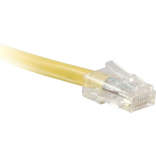 ENET Cat6 Yellow 5 Foot Non-Booted (No Boot) (UTP) High-Quality Network Patch Cable RJ45 to RJ45 - 5Ft C6-YL-NB-5-ENC