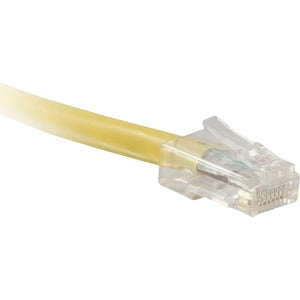 ENET Cat6 Yellow 75 Foot Non-Booted (No Boot) (UTP) High-Quality Network Patch Cable RJ45 to RJ45 - 75Ft C6-YL-NB-75-ENC