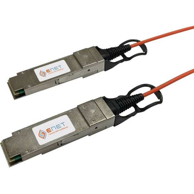 ENET Cisco Compatible QSFP-H40G-AOC10M TAA Compliant Functionally Identical 40G QSFP+ to QSFP+ Active Optical Cable (AOC) Assembly 10m QSFP-H40G-AOC10M-ENC