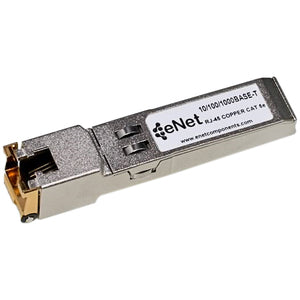 ENET Juniper Compatible SFP-1GE-T TAA Compliant Functionally Identical 10/100/1000BASE-T SFP N/A RJ45 Connector SFP-1GE-T-ENC
