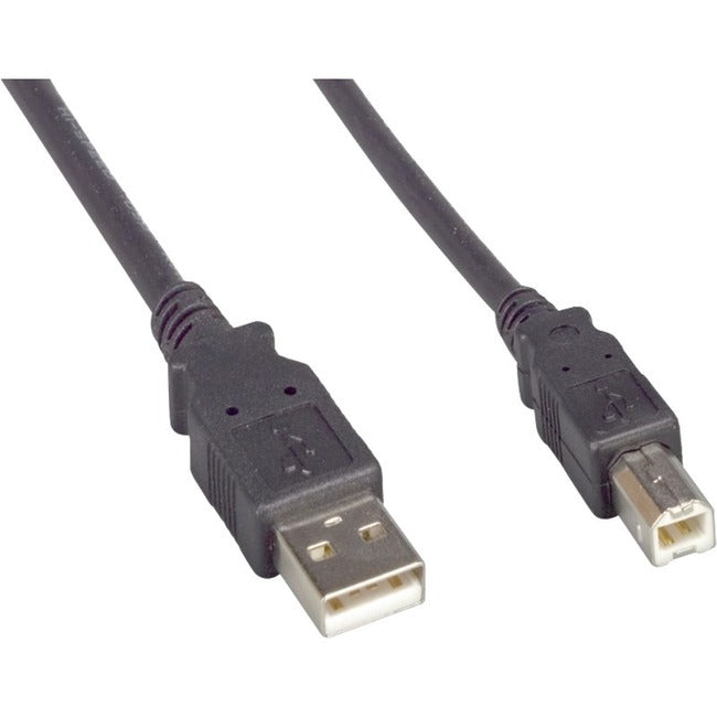 ENET USB 2.0 A Male to B Male 10FT Black Cable USB2.0MAMB-10F
