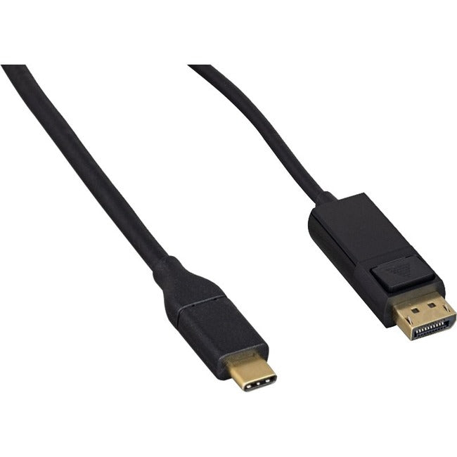 ENET USB 3.1C Male To DisplayPort Male w/Latches4K 60Hz Black Cable 6FT USB3.1CM-DPM-6F