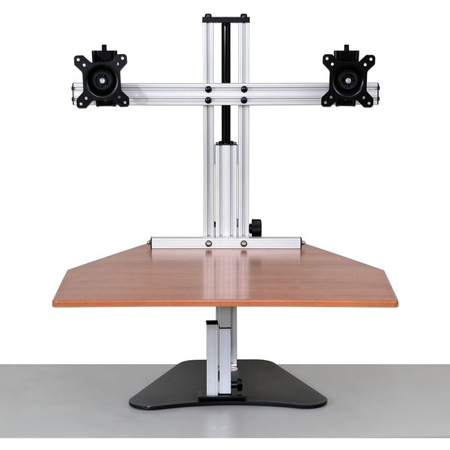 ERGO DESKTOP Wallaby Elite Sit and Stand Workstation, Cherry, Fully Assembled ED-WALE-CHE-FA