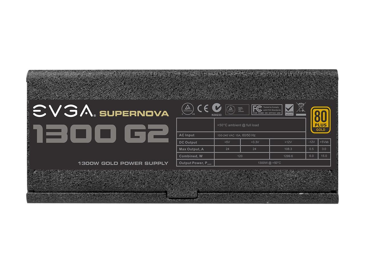 Evga Supernova 1300 G2 120-G2-1300-Xr 1300W 80 Plus Gold Atx12V & Eps12V Power Supply
