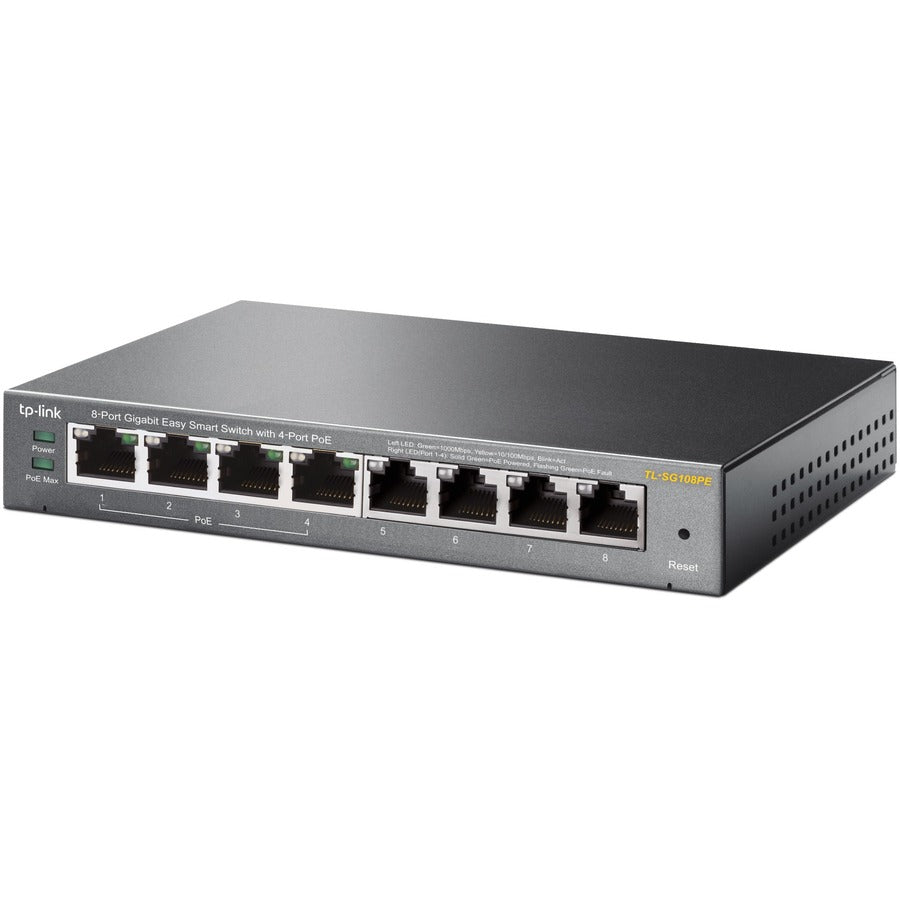 Easy Smart Switch - TP-Link 8-Port Gigabit PoE+ Business Networking | TP-Link TL-SG108PE