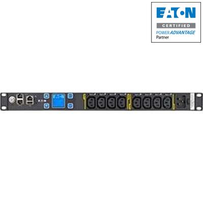 Eaton Metered Input rack PDU, 1U, L6-20P input, 10 ft cord, Single-phase, 100-240V, Outlets: (8) C13 Outlet grip EMIT10-10