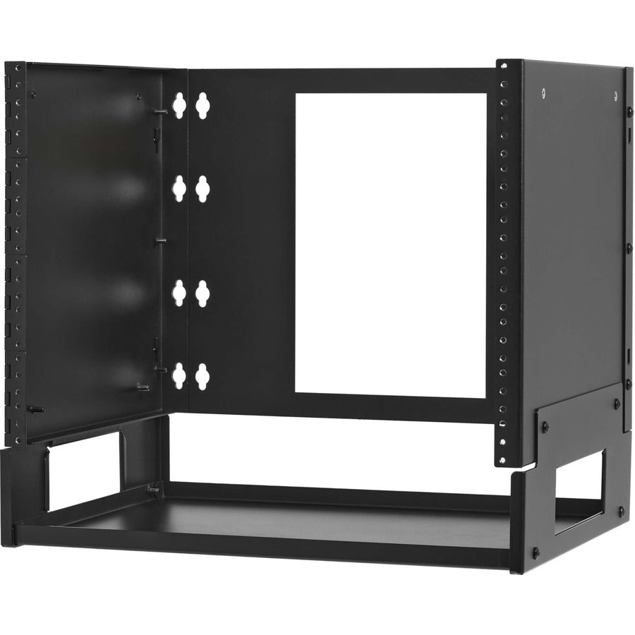 Eaton Tripp Lite Series 8U Wall-Mount Bracket with Shelf for Small Switches and Patch Panels, Hinged SRWO8UBRKTSHELF