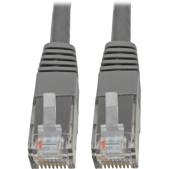 Eaton Tripp Lite Series Cat6 Gigabit Molded (UTP) Ethernet Cable (RJ45 M/M), PoE, Gray, 10 ft. (3.05 m) N200-010-GY
