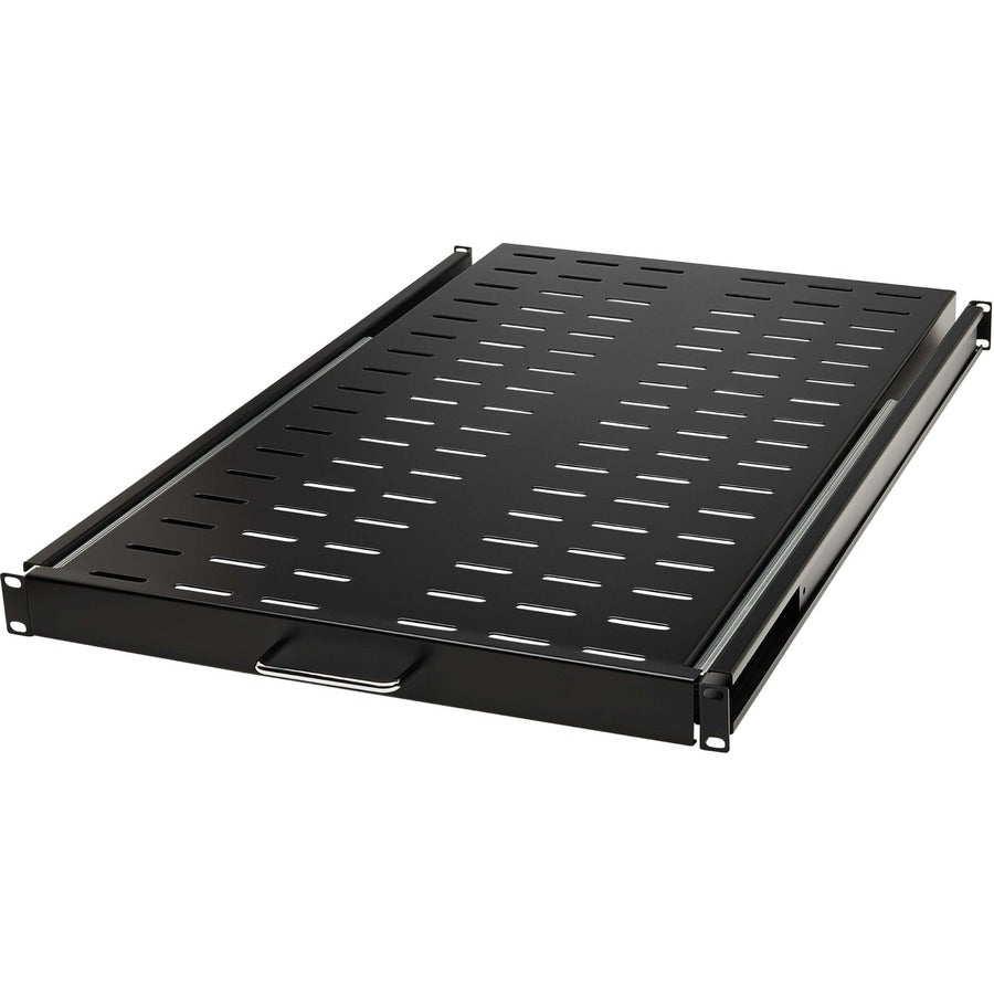 Eaton Tripp Lite Series SmartRack Sliding Steel Rack Shelf - 1U, Vented, 28.3 in. Deep, Holds up to 50 lb. (23 kg) SRSHELF4PSLVENT