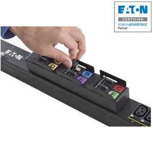 Eaton fuse disconnect rack PDU, 0U, L22-30P input, 17.3 kW max, 230/400V, 24A, 10 ft cord, Three-phase, Outlets: (48) C13 Outlet grip, (12) C19 Outlet grip EMI357-10