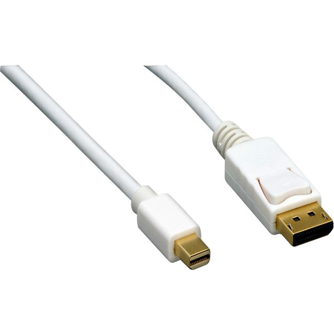 ENET DisplayPort/Mini DisplayPort Audio/Video Cable DPM-MDPM-WH-15F