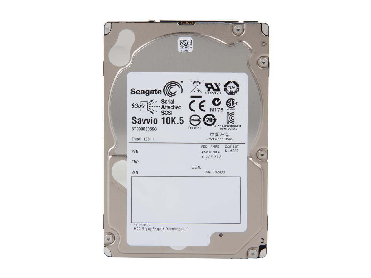 Enterprise Hard Drive - Seagate Savvio 10K.5 900GB SAS 6Gb/s 10K RPM | TecISoft ST9900805SS