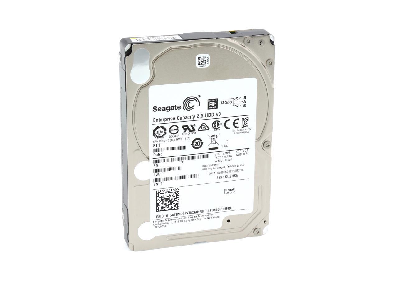 Enterprise SAS Hard Drive - Seagate Exos 7E2000 1TB Data Center Storage | Tecisoft ST1000NX0333