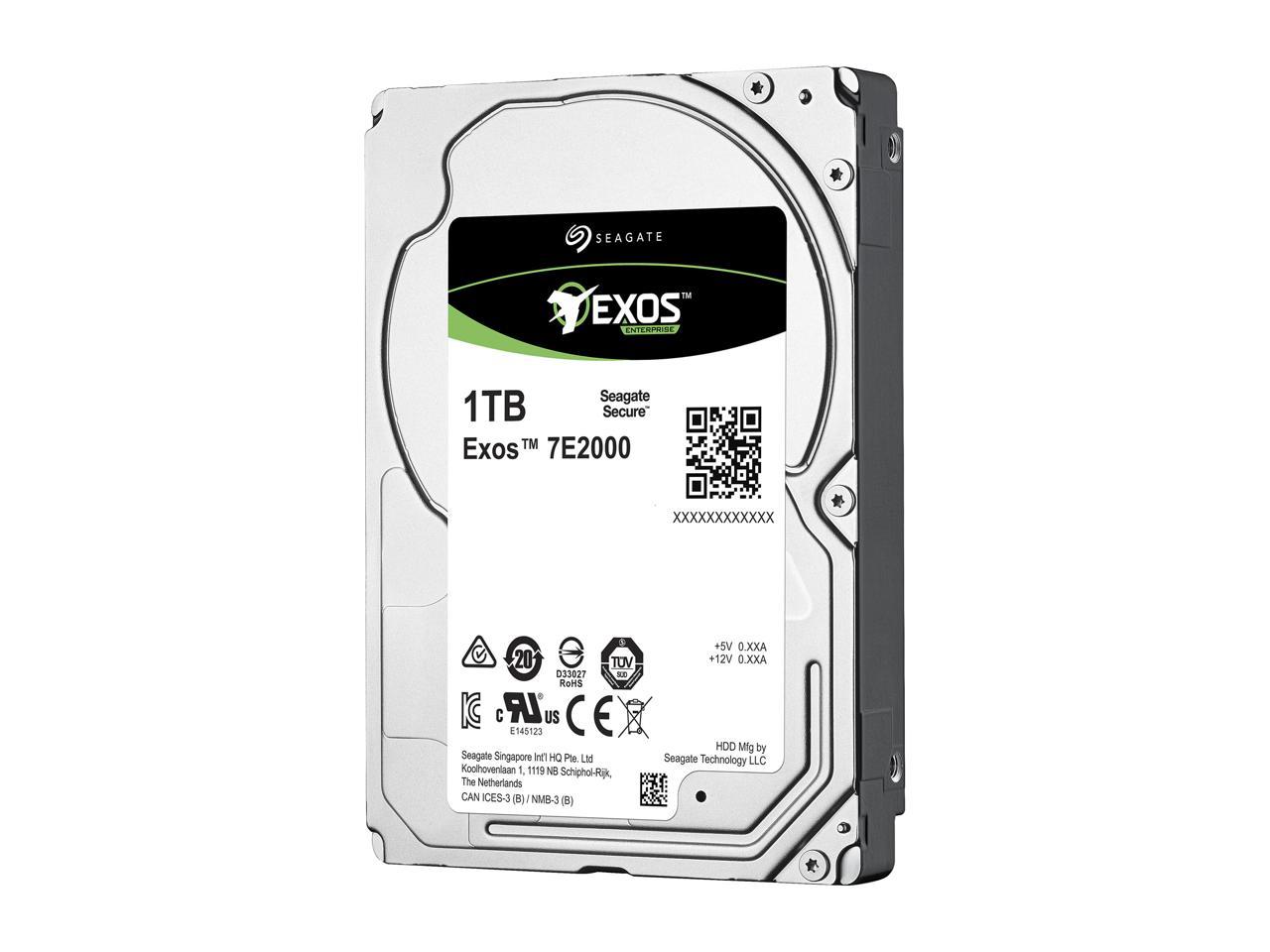Enterprise SAS Hard Drive - Seagate Exos 7E2000 1TB Data Center Storage | Tecisoft ST1000NX0333