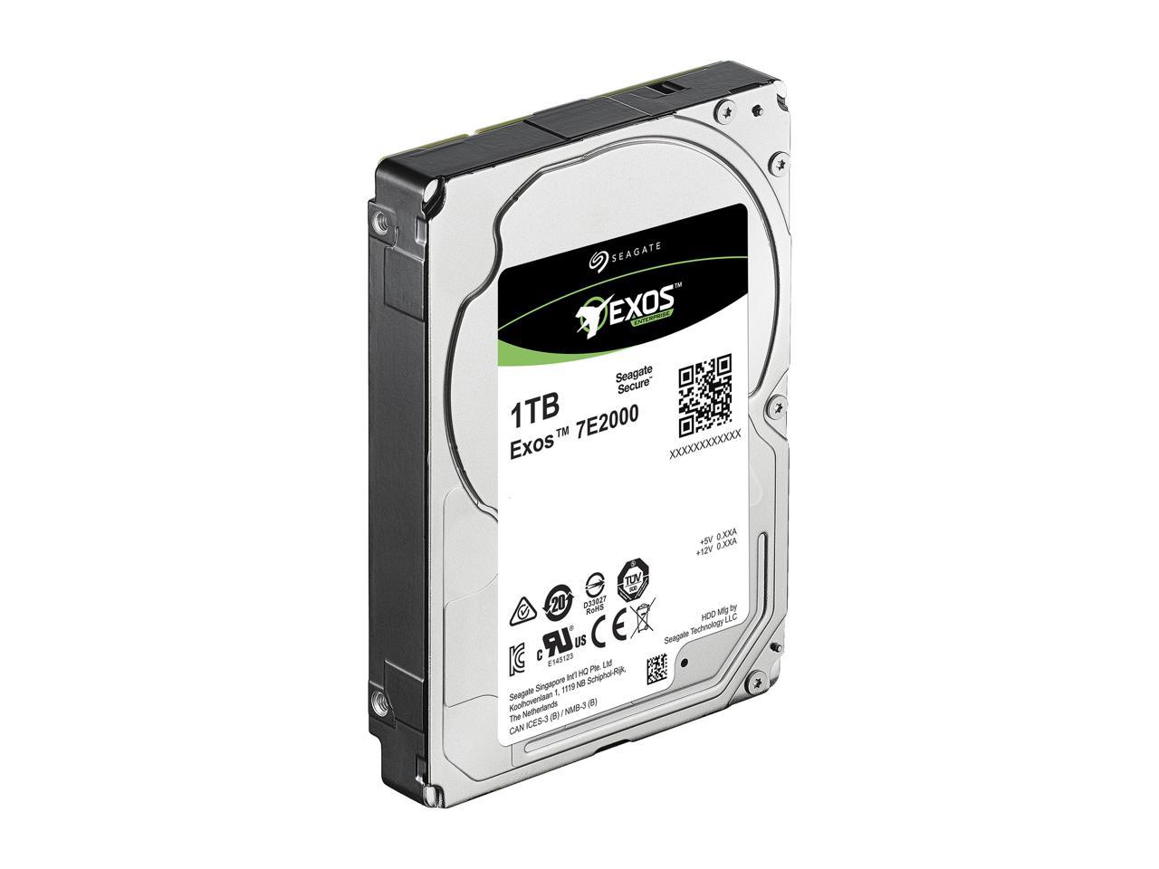 Enterprise SAS Hard Drive - Seagate Exos 7E2000 1TB Data Center Storage | Tecisoft ST1000NX0333
