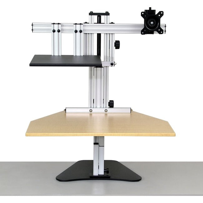 Ergo Desktop Hybrid Kangaroo Sit and Stand Workstation, Maple, Fully Assembled ED-HK-MAP-FA