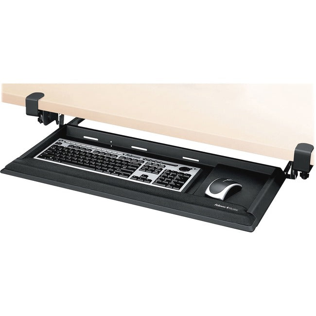 Ergonomic Keyboard Drawer - Under Desk Memory Foam Wrist Rest | Fellowes 8038302