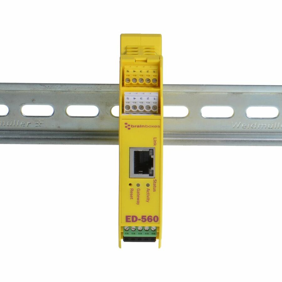 Brainboxes - Ethernet to 4 Analogue Outputs + RS485 Gateway ED-560