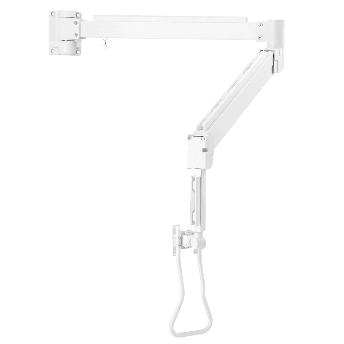 Extended-Reach TV Wall Mount with Antimicrobial Tape - Full-Motion Gas Spring | TecISoft DWMLARM1732AM