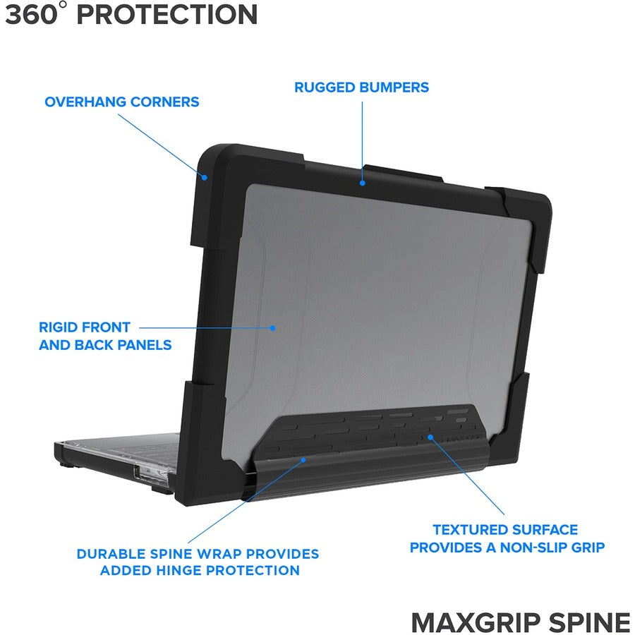 Extreme Shell-S for Dell 3100/3110/5190 Chromebook Clamshell 11.6 (Black/Clear)" DL-ESS-3100-CBC-BCLR