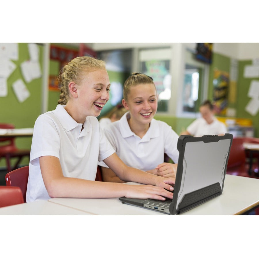 Extreme Shell-S for HP G6/G7 Chromebook Clamshell 14 (Black/Clear)" HP-ESS-G6EE-14-BCLR