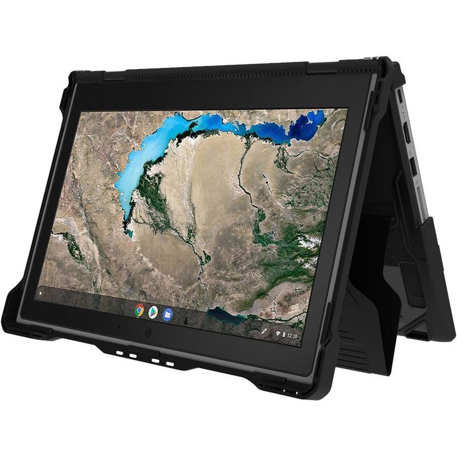 Extreme Shell-S for Lenovo 300e G2 2:1 Yoga Chromebook 11 (Fit for Intel/AMD/MTK) (Black/Clear)" LN-ESS-300E-G2-BCLR