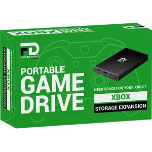 Fantom Drives FD 3TB Xbox Portable Hard Drive - USB 3.2 Gen 1 - 5Gbps - Aluminum - Black - Compatible with Xbox One, Xbox One S, Xbox One X - Made with High Quality Aluminum - No Power Supply Needed - 1 Year Warranty - (XB-3TB-PGD)