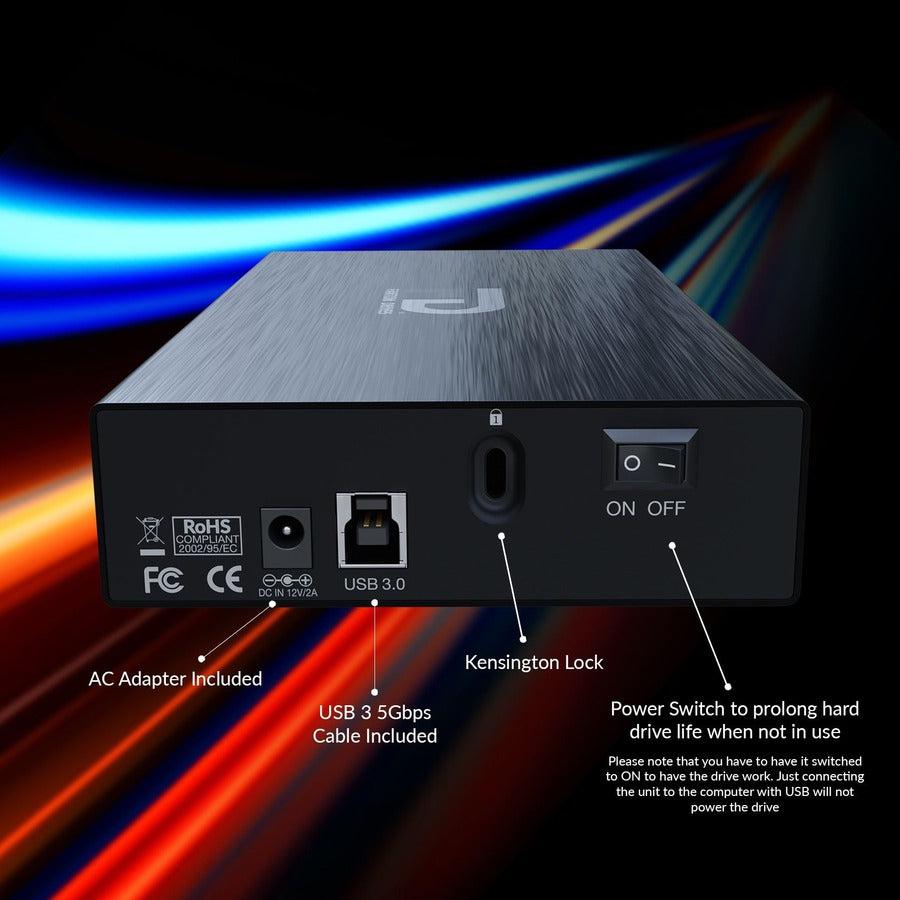 Fantom Drives G-Force3 Pro 4Tb Usb 3.0 3.5" Aluminum Desktop External Hard Drive Gf3B4000Up Black