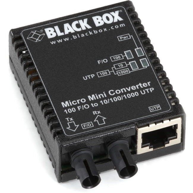 Fast Ethernet Media Converter - Micro Mini USB-Powered Multimode Fiber | Tecisoft® LMC401A