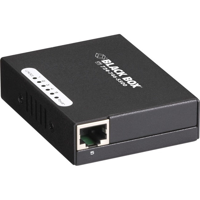Fast Ethernet Switch 100-Mbps USB Powered - 10/100-Mbps Copper RJ-45 | Black Box LBS005A