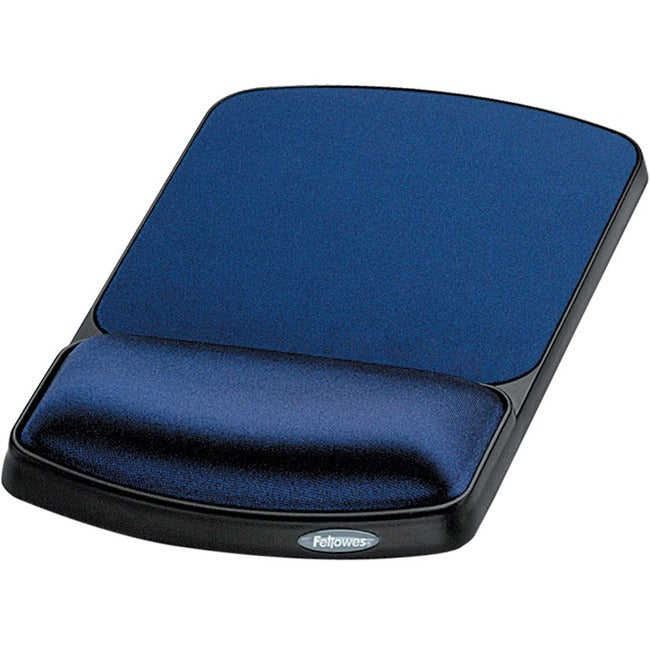 Fellowes Gel Wrist Rest And Mouse Rest - Sapphire/Black