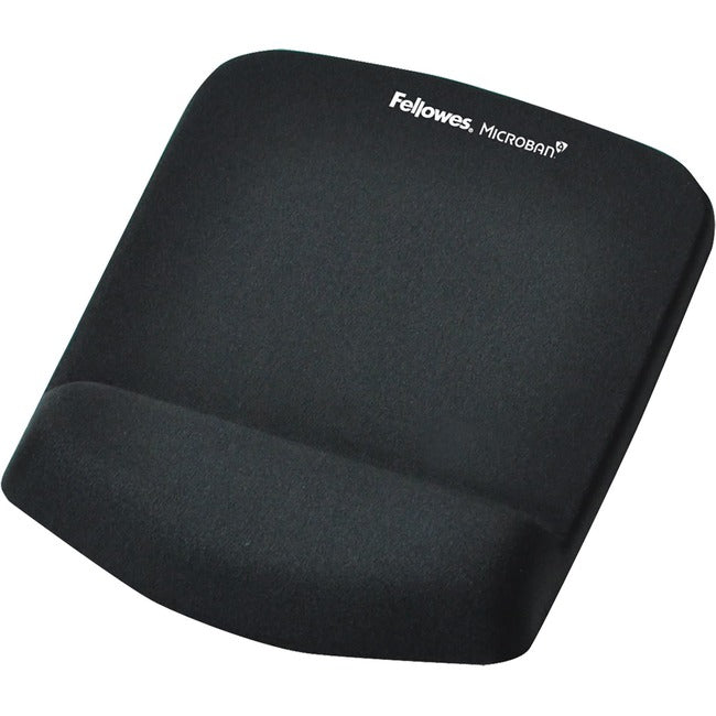 Fellowes PlushTouch Mouse Pad Wrist Rest - Black 9252001