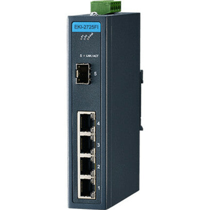 Fiber Ethernet Switches - ADVANTECH EKI-2725FI-AE Industrial Unmanaged Switch | Tecisoft