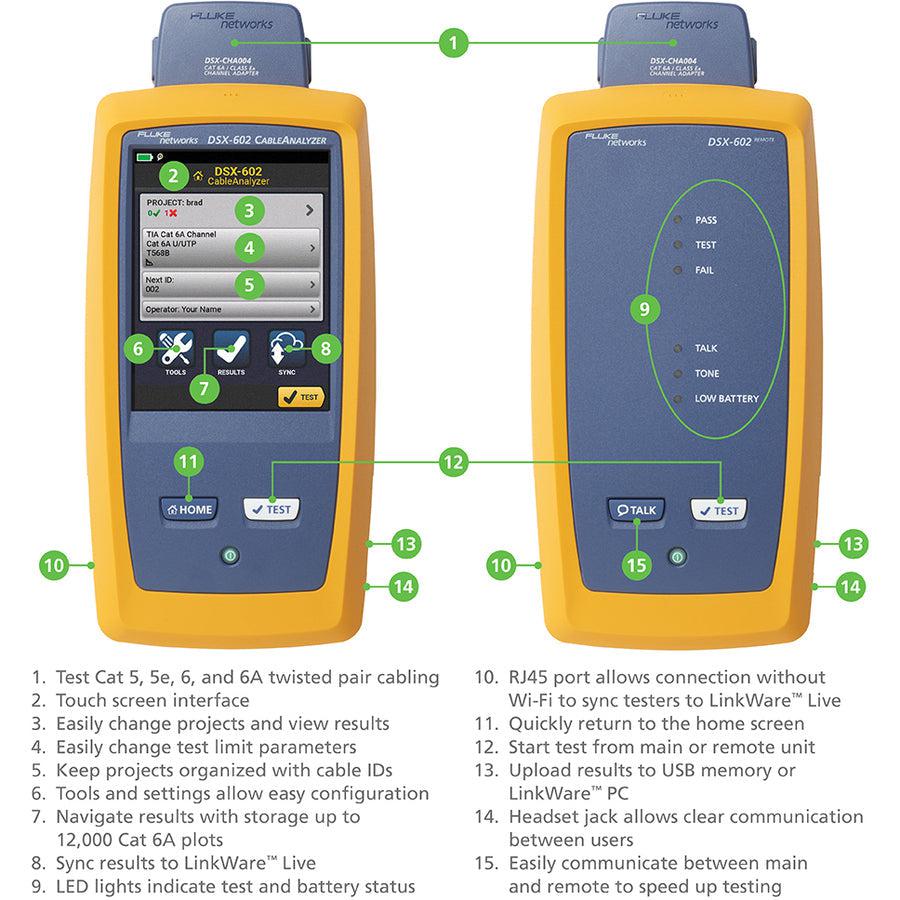Fluke Networks DSX-602-NW Cable Analyzer