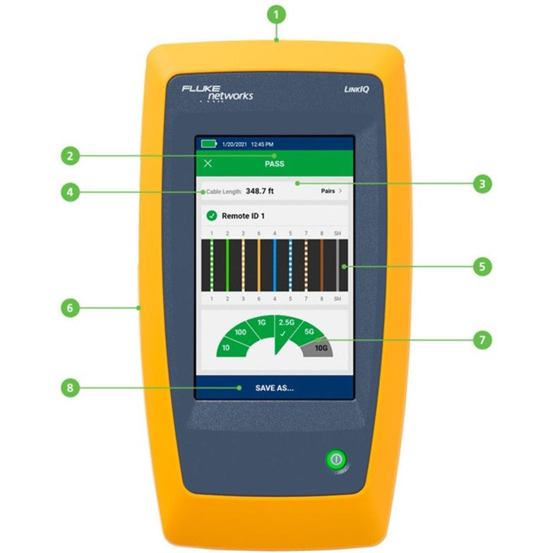 Fluke Networks LinkIQ Cable + Network Tester LIQ-100